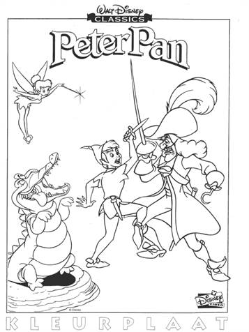 Kids-n-fun.de | 25 Ausmalbilder von Peter Pan